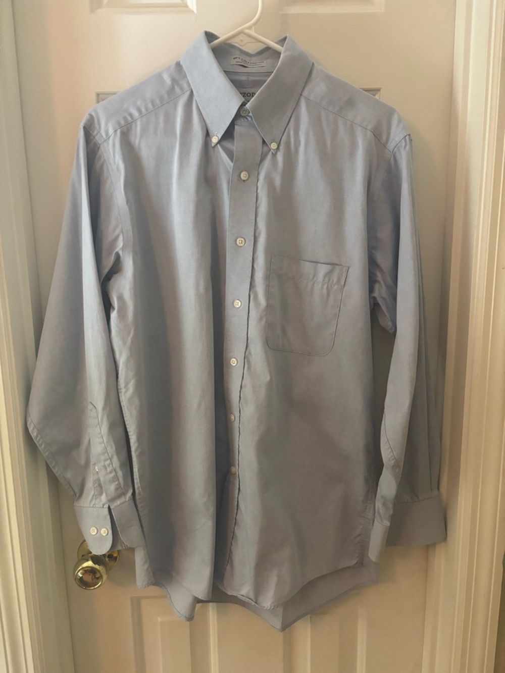 Izod 80’s 2-ply pinpoint button down shirt - size 15.5” neck, 32/33 L , medium